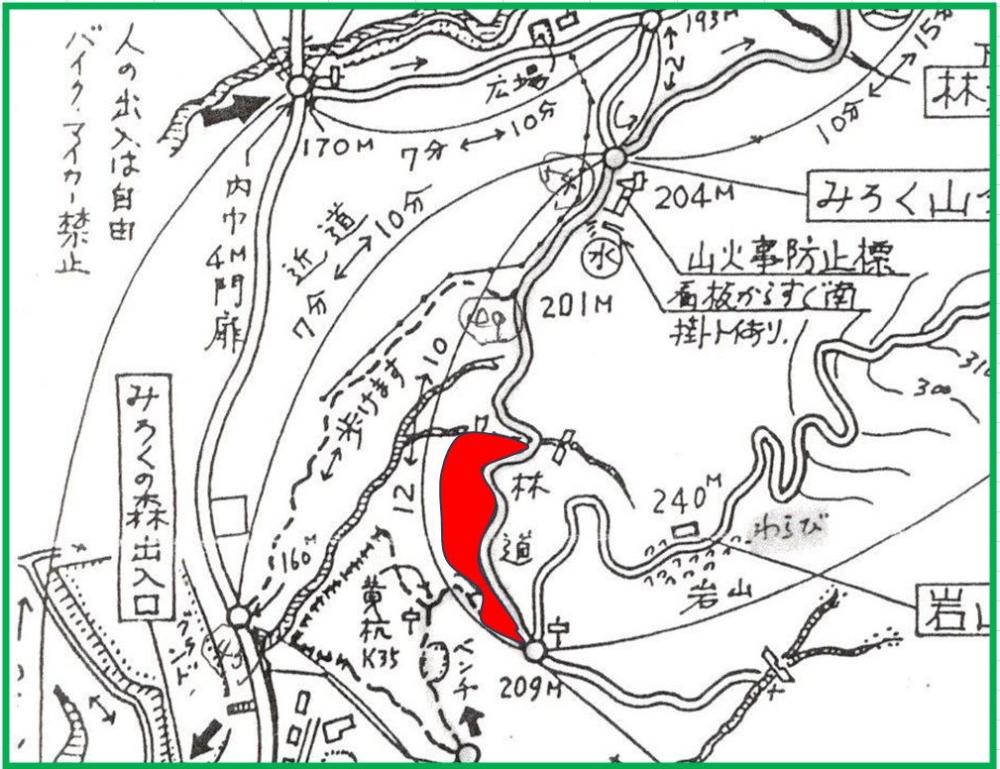 弥勒山登山地図-2